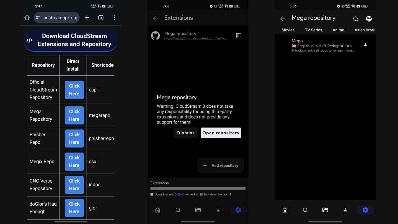 Install CloudStream Repositories and Extensions 2