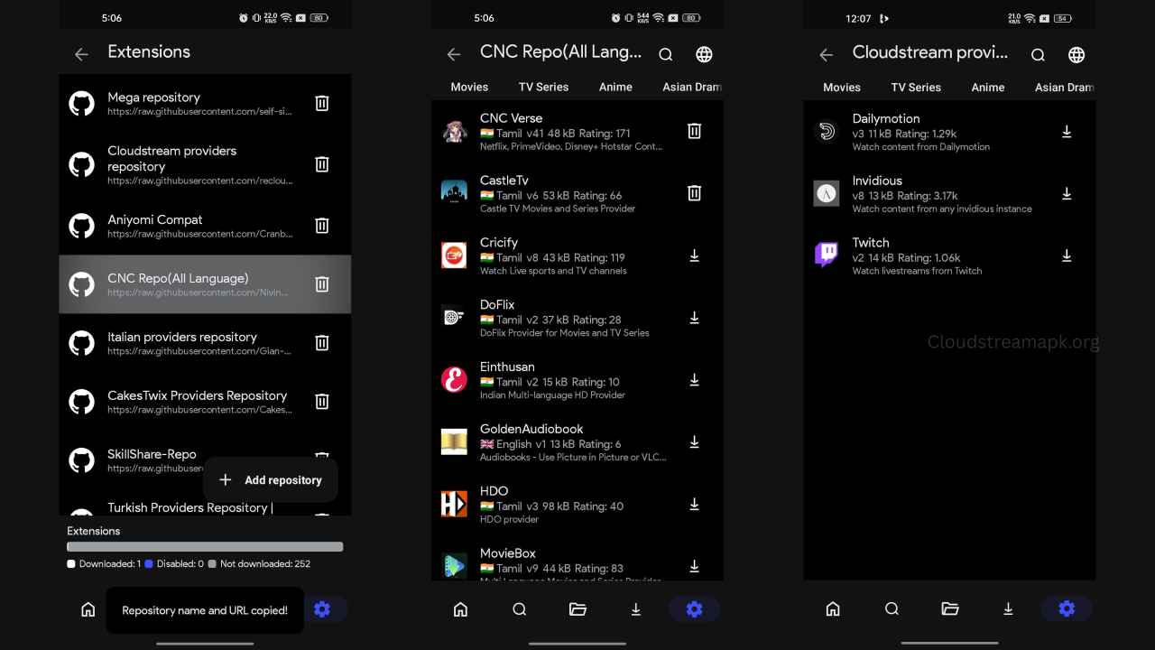 Install Extension and Plugin